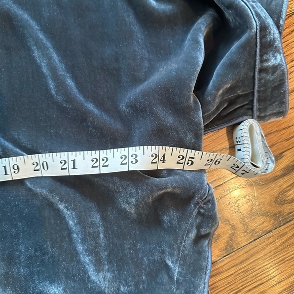 *Piazza Sempione Womens tunic dress crushed velvet blue green size 44 - Picture 2 of 9